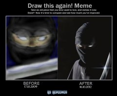 Draw this again meme